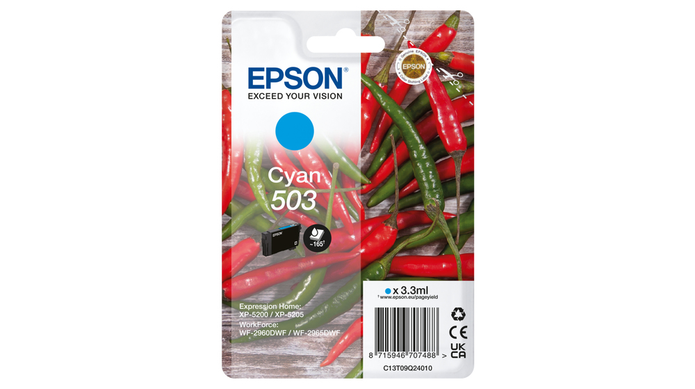 Epson 503 Cyan, 165 sidor, bild 2