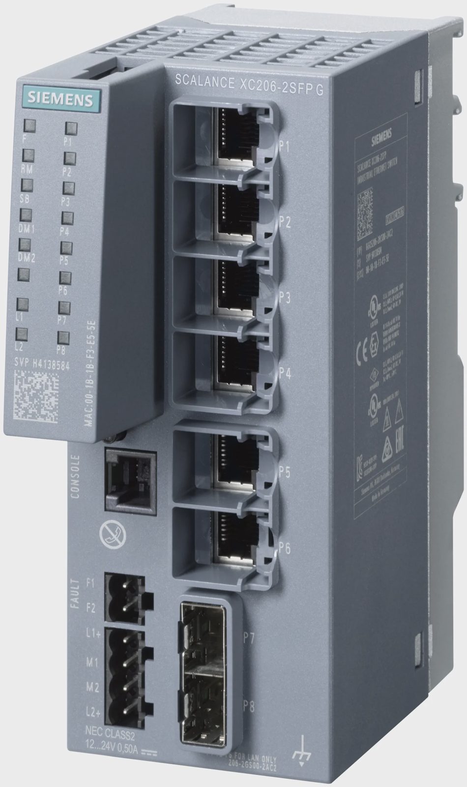 Siemens 6GK52062GS002AC2 6GK5206-2GS00-2AC2 nätverksswitch, administrerad