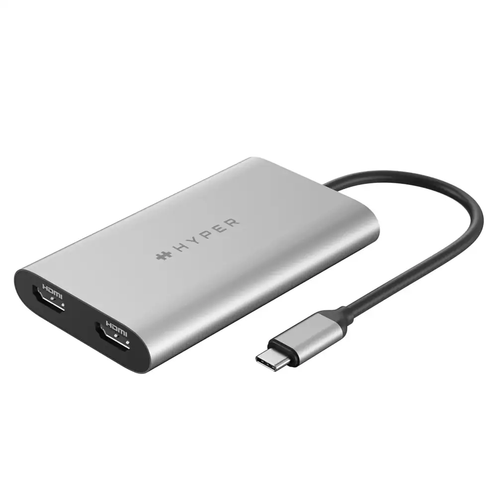 Hyper Dual 4K HDMI-adapter för M1/M2 macbook
