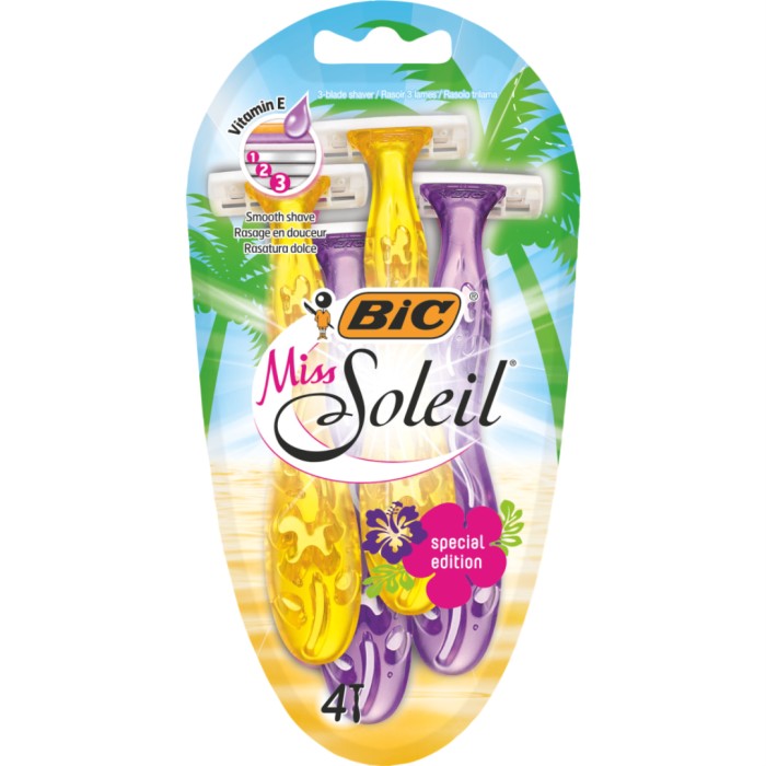 BIC Miss Soleil Special Edition rakhyvlar 4 st