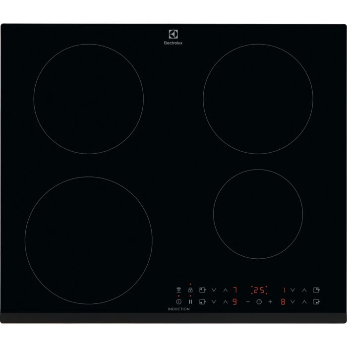 Electrolux CIR60433, Svart, Inbyggnad, 60 cm, Zon induktionshäll, 4 zon(er)