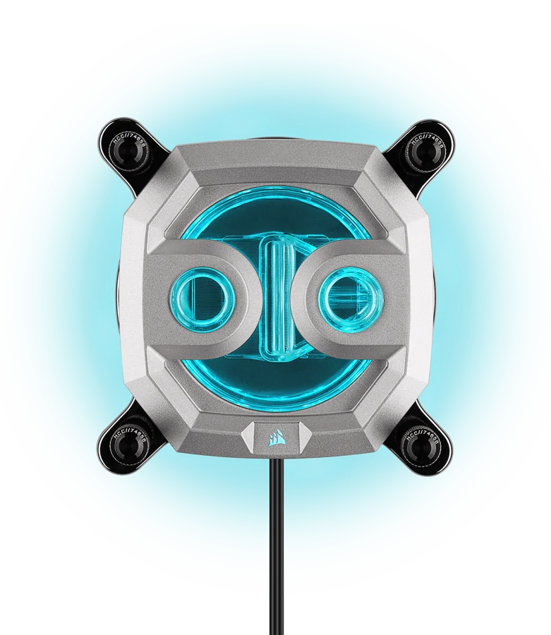 Corsair Hydro X Series XC9 RGB (2066/sTRX4) Silver