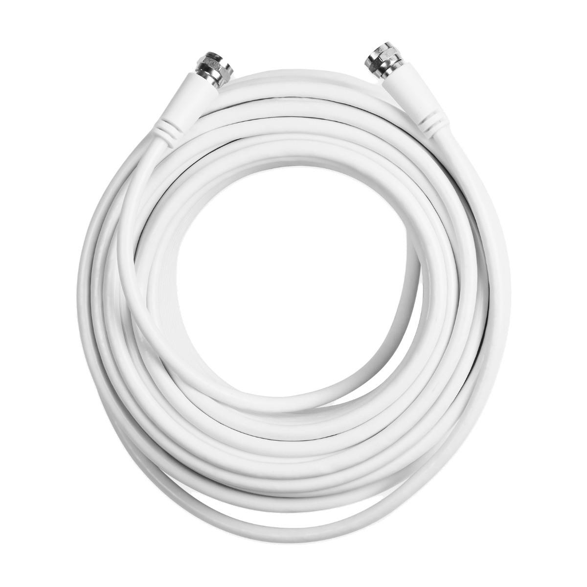 Ekon Satellitkabel, Kontakter Typ F hane till hane Typ F 20M - vit