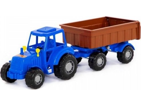 Polesie 84774 Traktor Majster blå med släp nr 1 i nät