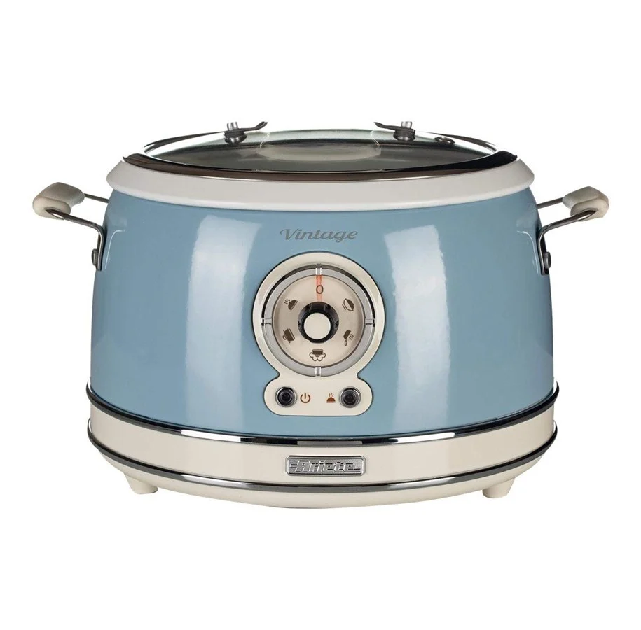 Ariete Vintage 2904 - Riskokare/långsam kokare - 3.5 liter - 700 W - himmelsblå