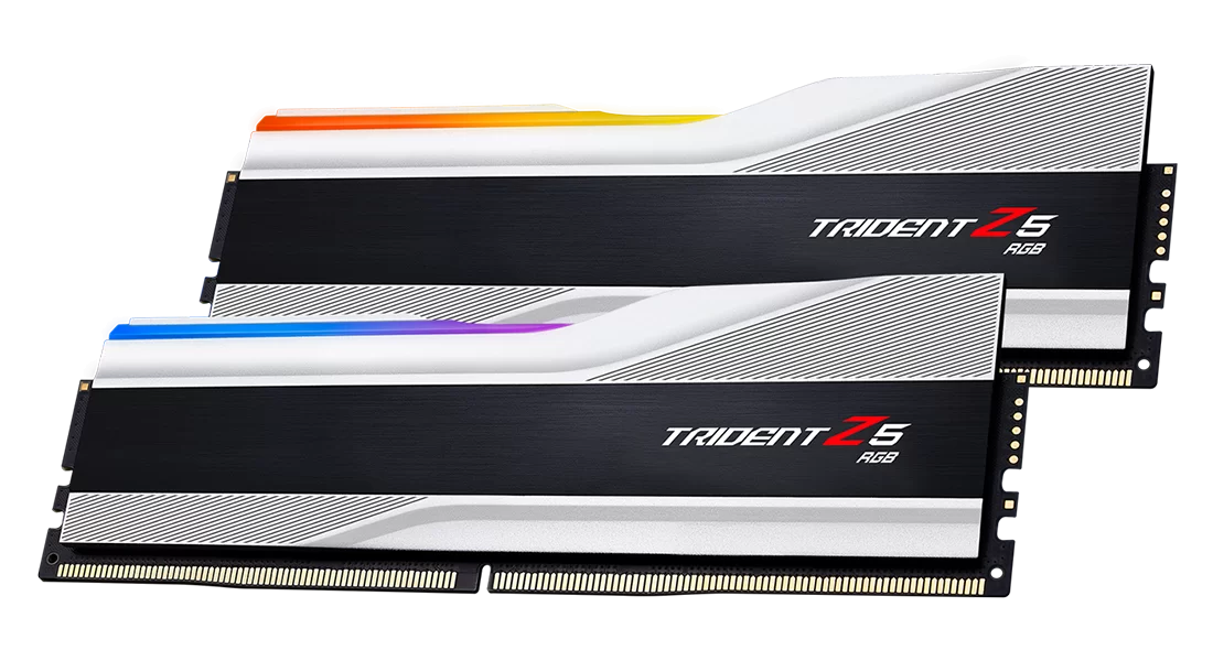 32 GB (2x16GB) DDR5-8000 G.Skill Trident Z5 RGB CL36, XMP - Vit, bild 2