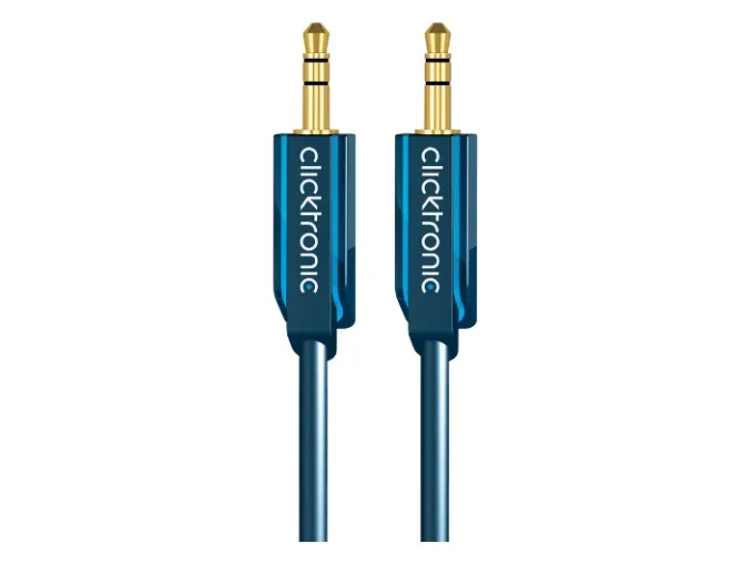 ClickTronic 3m MP3 Audio, 3.5mm, Hanstik, 3.5mm, Hanstik, 3 m, Blå