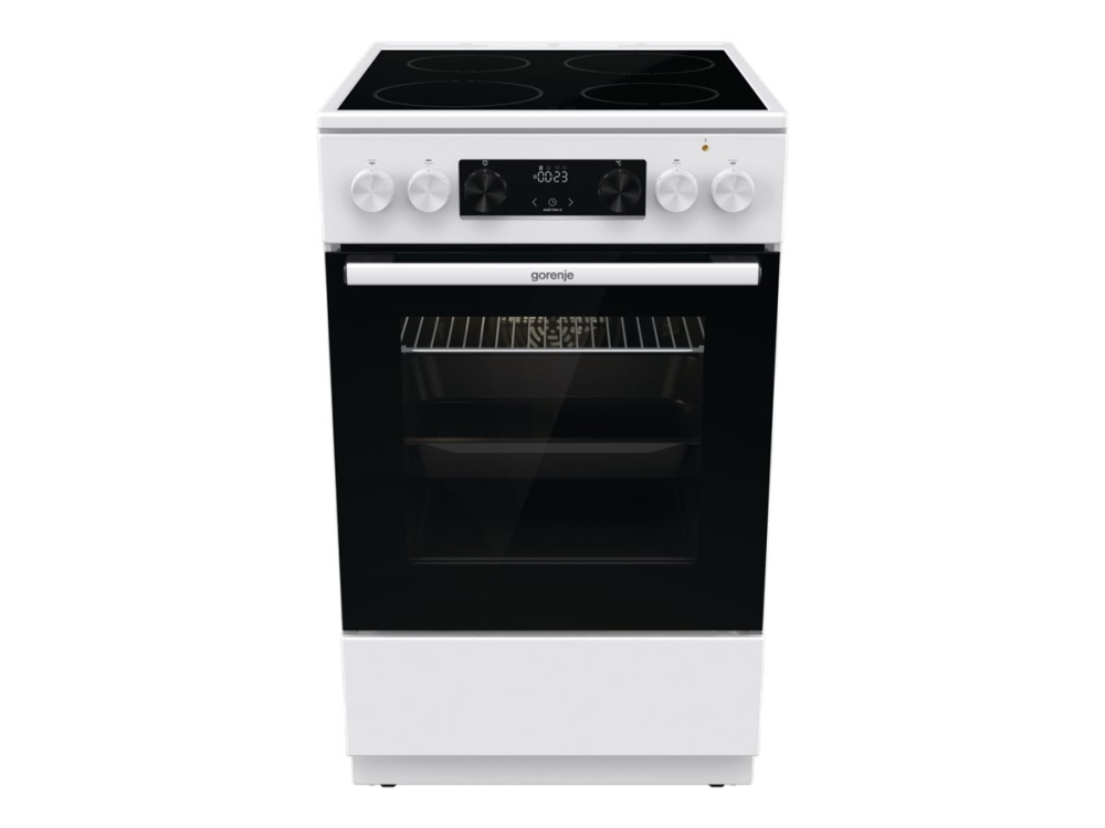 Gorenje Advanced GEC5C41WG - Spis - fristående - bredd: 50 cm - djup: 59.4 cm - höjd: 85 cm - med självrengöring - vit