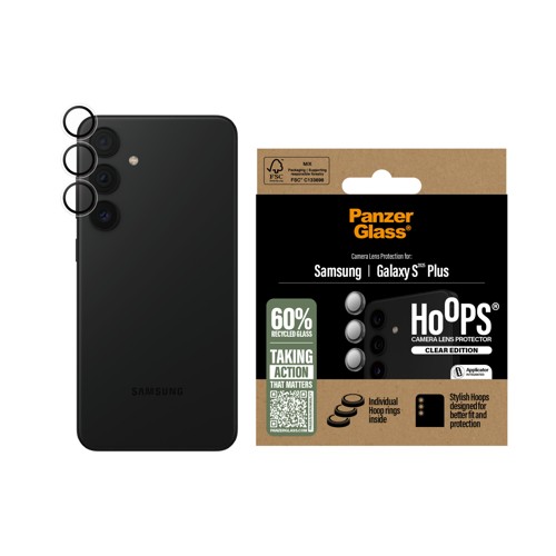 PanzerGlass Galaxy S25+ Hoops Linsskydd (transparent)