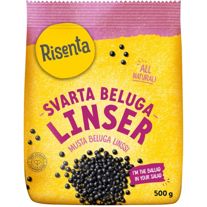 Risenta Belugalinser Svarta 500 g