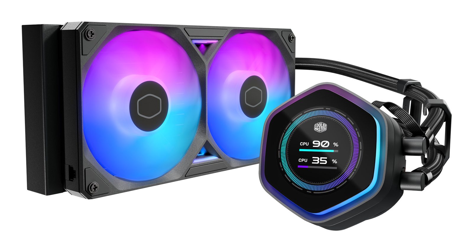 Cooler Master MasterLiquid 240 Atmos II LCD CPU vattenkylare, bild 4