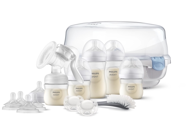 Philips Avent SCD430/50 manuell bröstpump Natural Response + sterilisator