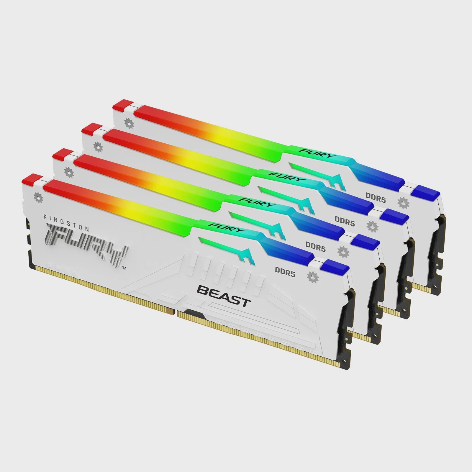 Kingston FURY Beast KGKF560C40BWAK4-64 RAM-minne 64 GB DDR5 6000 MT/s vit RGB