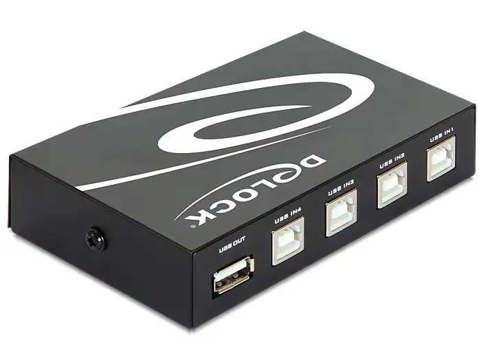 Delock manuell USB-omkopplare 4-port / USB 2.0 switch för fyra datorer, bild 2