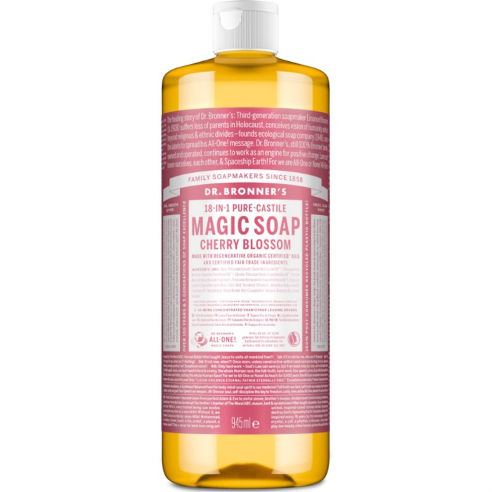 Dr. Bronner's Pure Castile Liquid Soap Cherry Blossom 945 ml