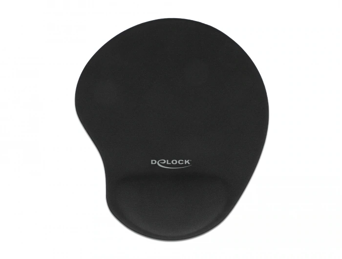 Delock ergonomisk musmatta med handledsstöd – svart, bild 2