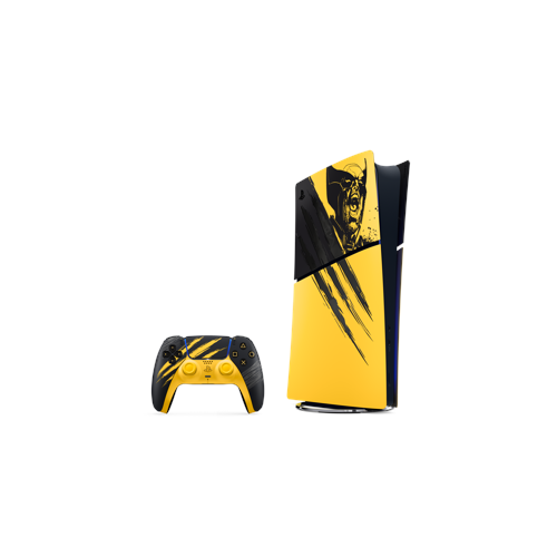 PlayStation 5 Slim Digital Edition – Marvel’s Wolverine Battle Yellow Limited Edition Bundle