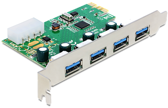 DeLock PCI-Express USB 3.0 - 4st portar