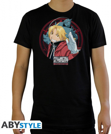 Fullmetal Alchemist Brotherhood T-Shirt Black (Medium)