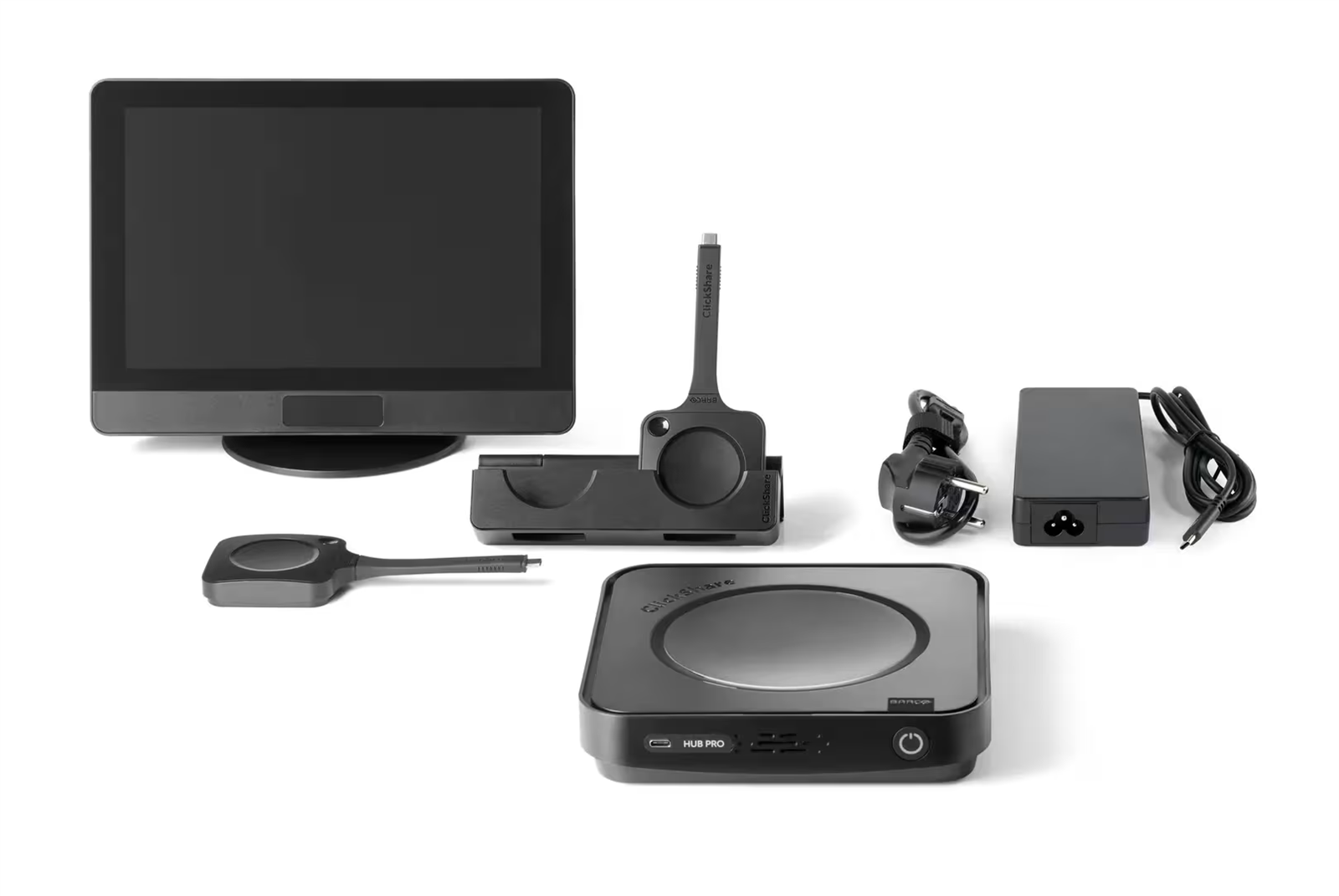 Barco ClickShare Hub Pro mötesrumssystem med kontrollpanel, 2 knappar