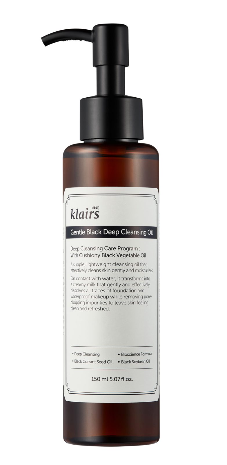 Klairs Gentle Black Deep Cleansing Oil 150 ml
