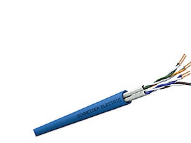 Actassi oskärmad datakabel Cat 6A U/UTP 4P CL-MNC 550MHz 500M Dca blå. separationsklass C - (500 meter)