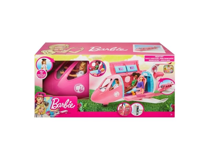 Barbie Dreamplane GJB33 leksaksflygplan med pilotdocka