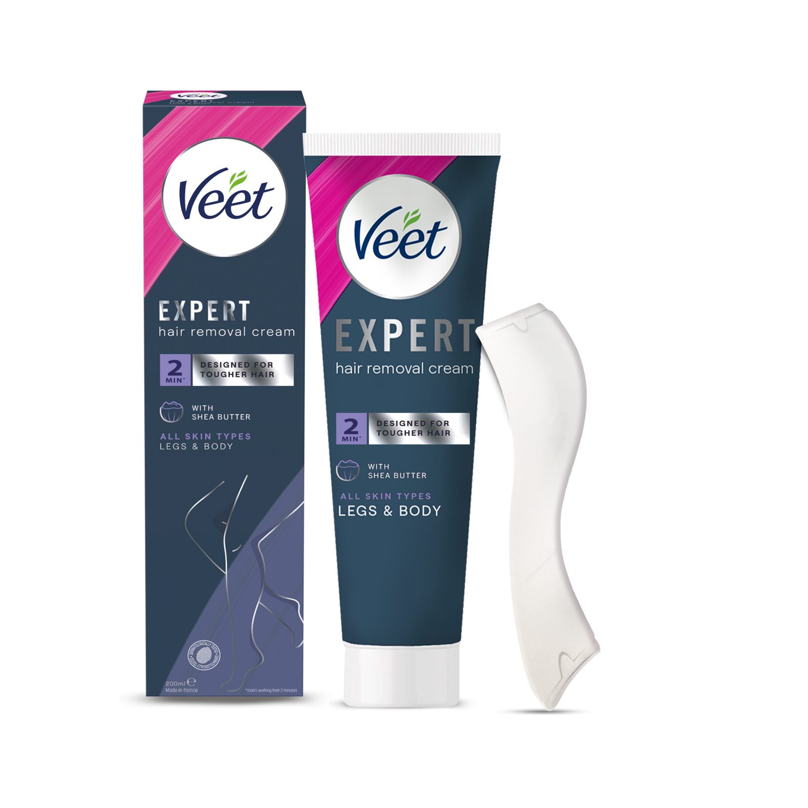 Veet Expert Hair Removal Cream All Skin Types Legs & Body 200 ml