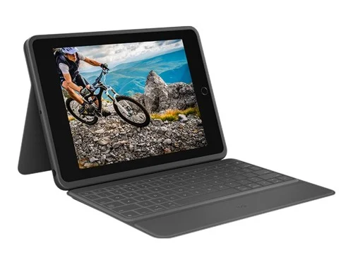 Logitech - Rugged Folio Cover iPad 10,2 Graphite, bild 2