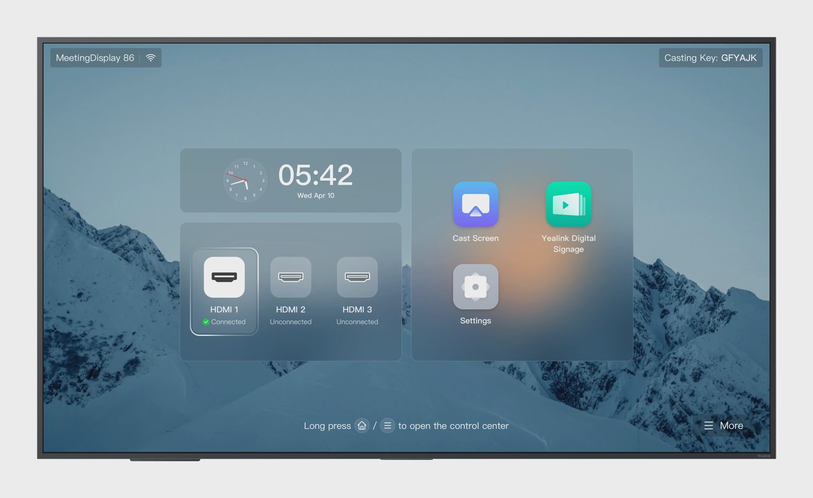 Yealink MeetingDisplay MD86 86" 4K UHD-display