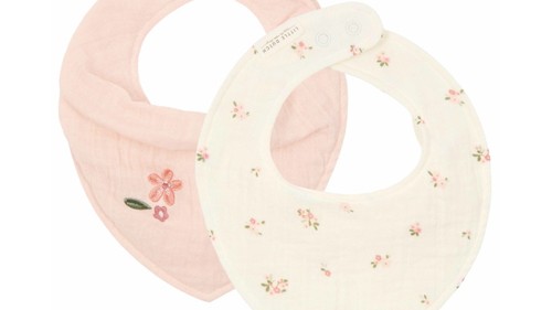 Little Dutch - Bandana Bib Muslin Set - Fairy Blossom & Blossom - White, bild 3