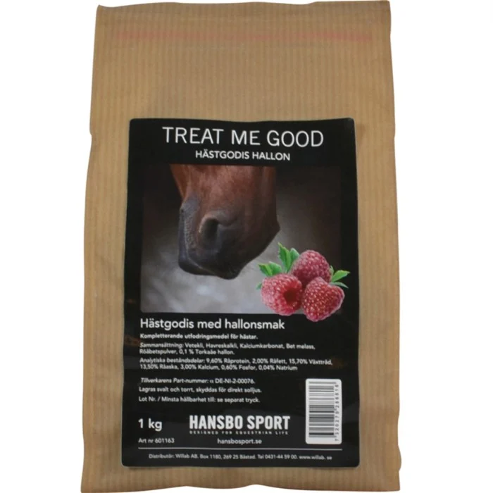 Hansbo Sport Treat Me Good Hästgodis hallon 1 kg