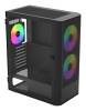 Montech X2 Plus, ARGB, ATX - Svart