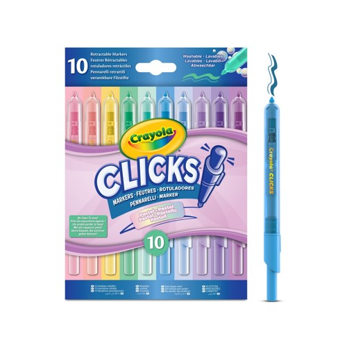 Crayola Clicks Tuschpennor Pastell 10 st
