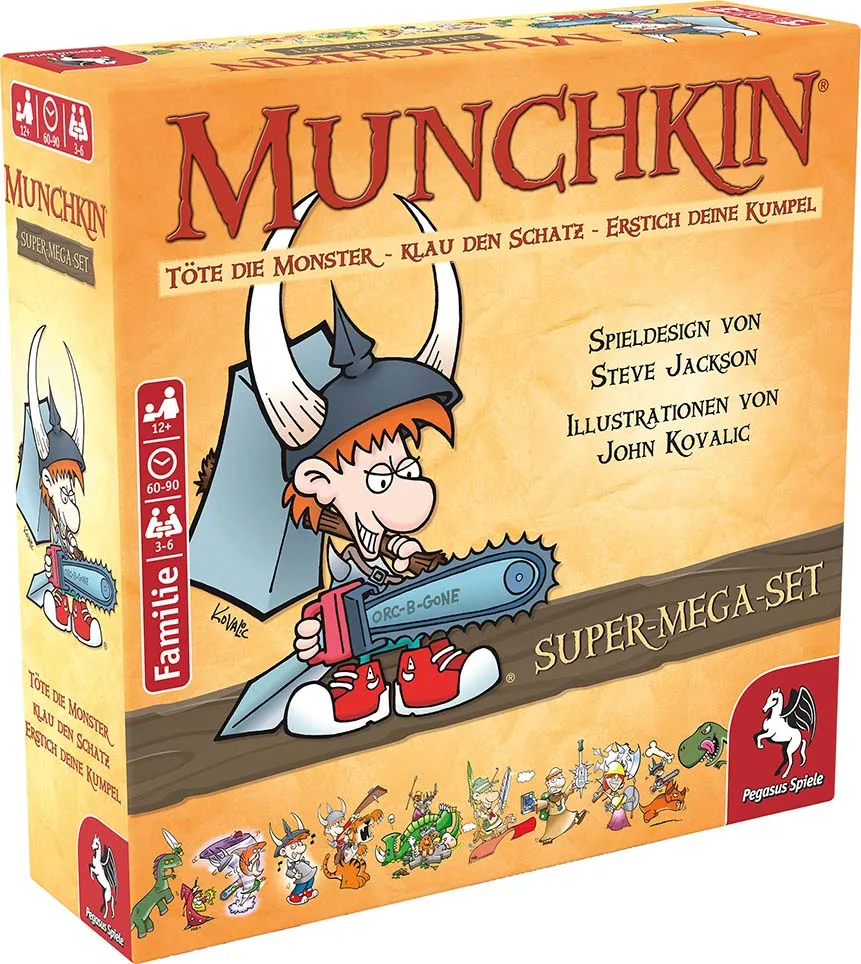 Pegasus Munchkin, kortspel, familj, 12 år, 60 min., 90 min.