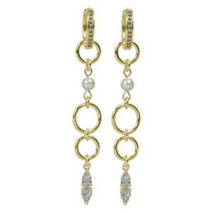 Snö Of Sweden Largo Cuatro Crystal Ear Gold Onesize