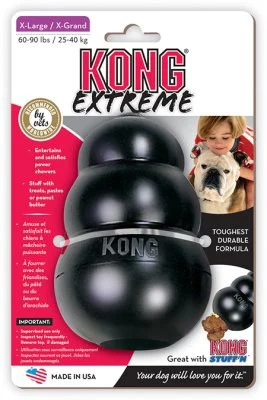 Kong Extreme Svart XL 13x9 cm