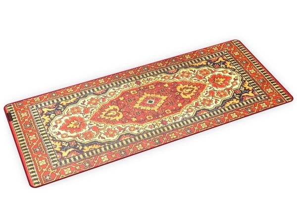 KRUX Space XXL Carpet, Röd, Bild, Mikrofiber, Halksäkert underlag, Spelmusmatta