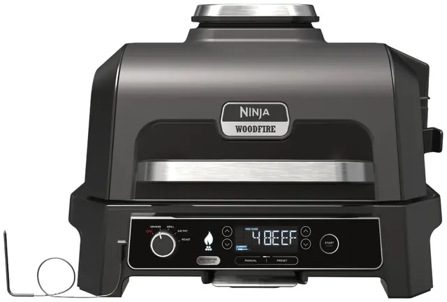 Ninja Woodfire Pro XL elgrill OG850EU (grå & svart)