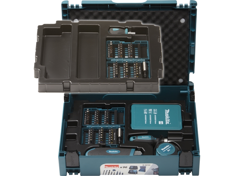 Makita B-49725 borr- och bitsats, 96 st., Makpac-väska