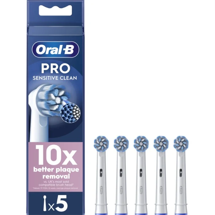 Oral-B Sensitive Clean & Care borsthuvuden 5 st, vit