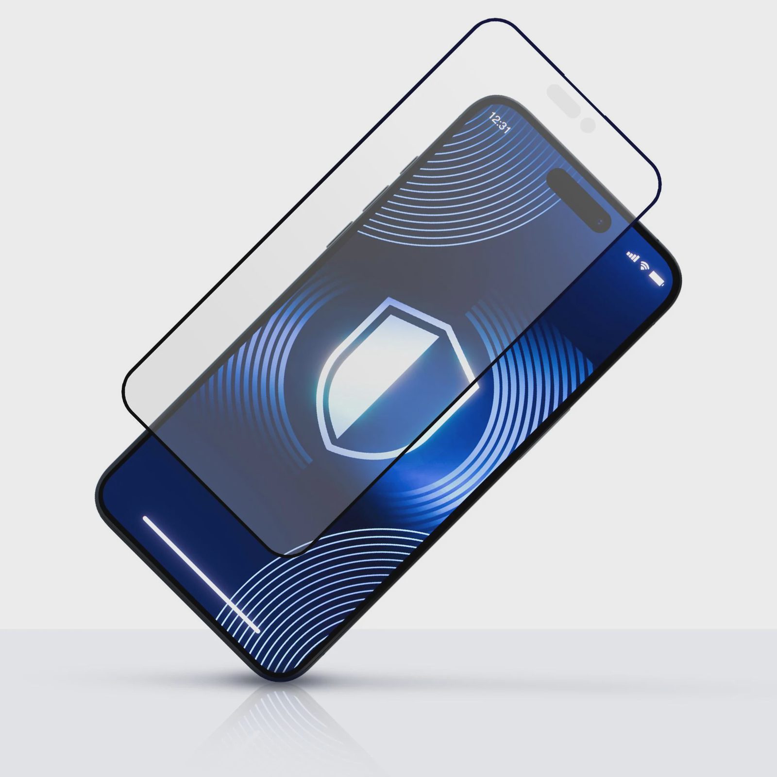 Härdat glas 3mk HardGlass Matt Max för iPhone 16 Plus