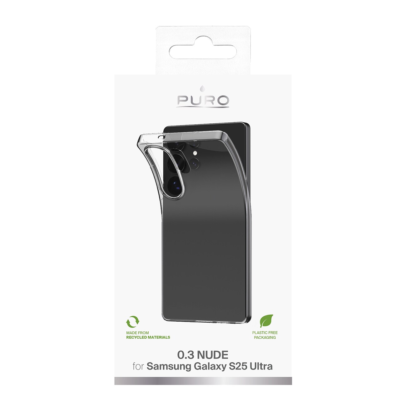 Puro Samsung Galaxy S25 Ultra 0.3 Nude skal, transparent, bild 3