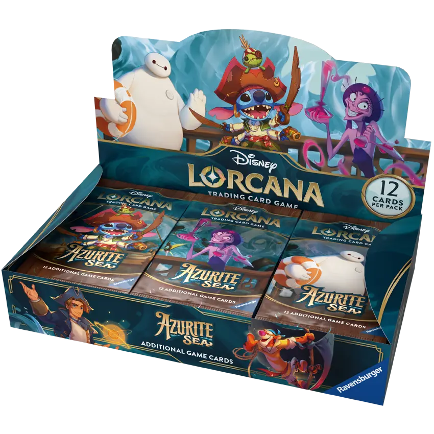 Disney Lorcana TCG: Azurite Sea - Booster Display