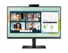 24" Samsung S24A400, IPS 1920x1080, 5 ms, 75Hz, höjdjusterbar, pivot, VGA/HDMI/DP, högtalare, USB 3.2-hubb, webbkamera