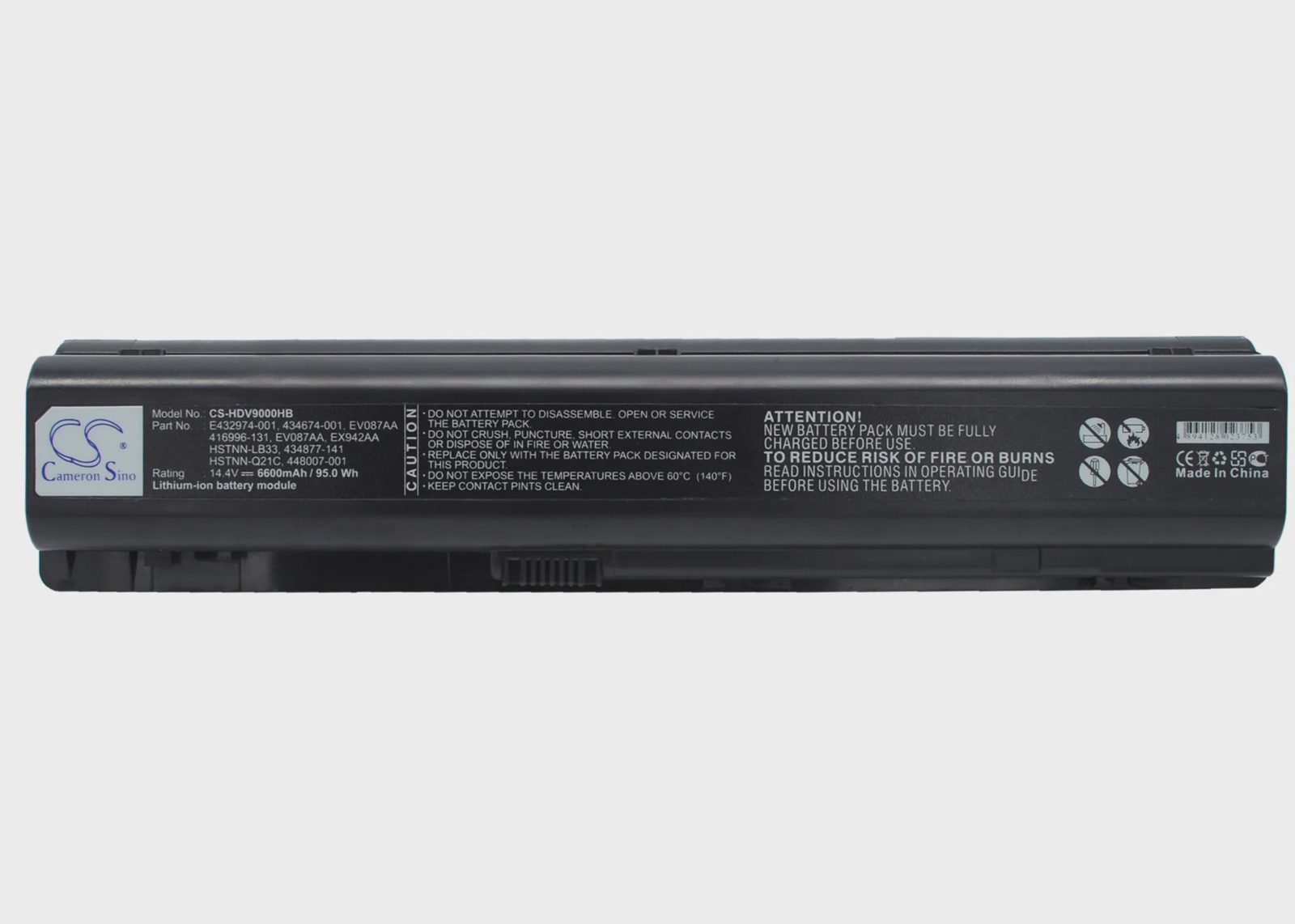 Batteri till Notebook, Bärbar dator för HP Pavilion dv9047EA, Pavilion dv9095EA m.fl., bild 4