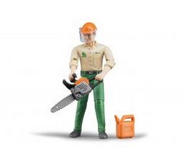 Bruder 60030 skogsarbetarfigur med tillbehör