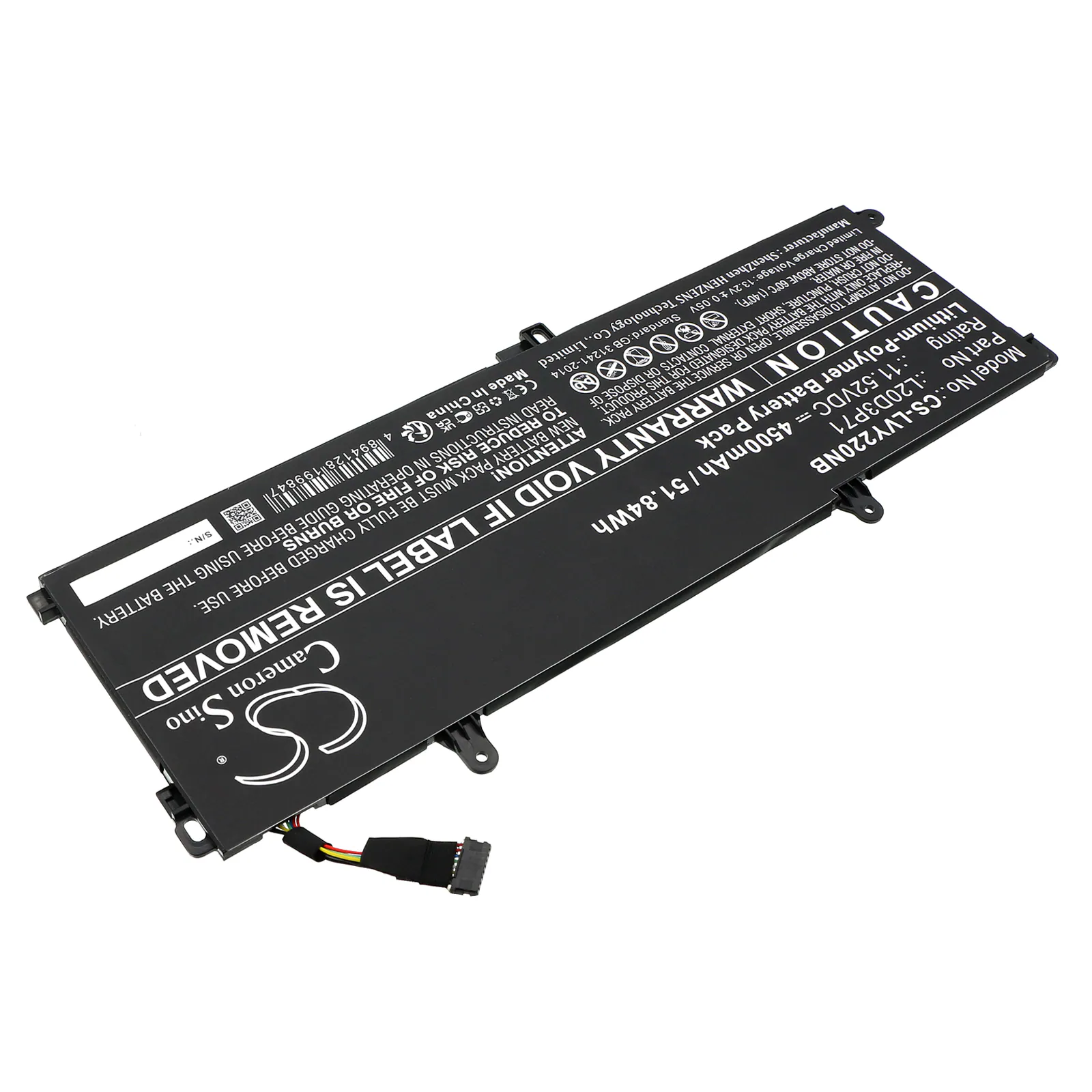 Batteri till Notebook, Bärbar dator för Lenovo ThinkPad X13 Yoga G2 20W8001JCK m.fl., bild 2