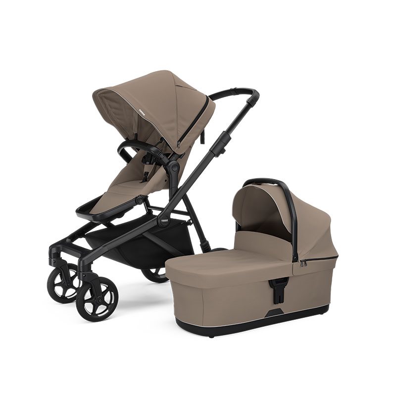 Thule Sleek 2 duovagn, tinted taupe