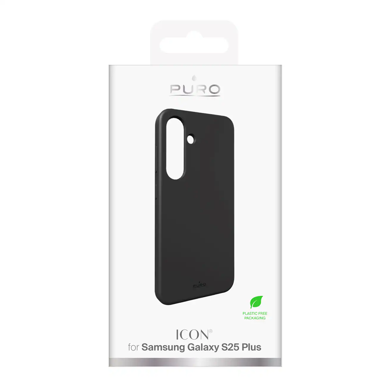 Puro Samsung Galaxy S25+ Icon silikonfodral, svart, bild 3